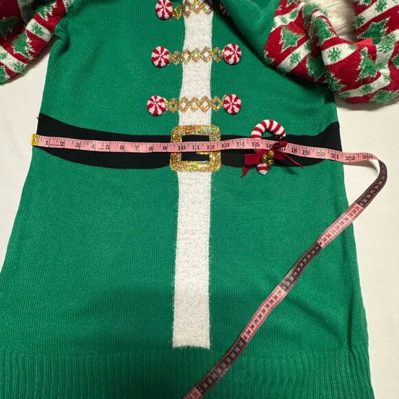 Ugly Christmas Sweater Dress XXL Candy Cane jingle - Picture 12 of 15